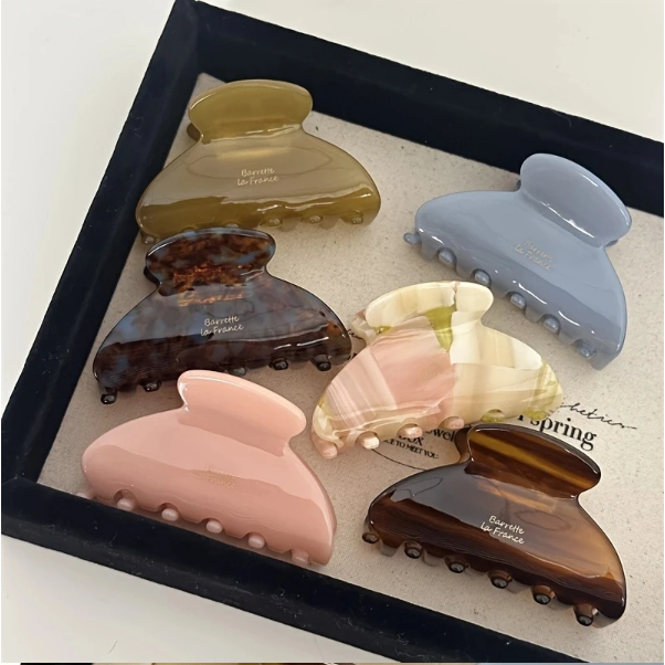 Elegant Medium Acetate Hair Claw – Stylish Shark Clip for Women