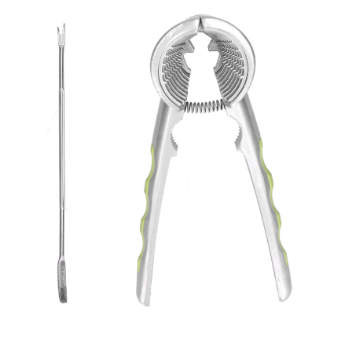 Multifunctional Walnut Cracker with Nut Needle – Durable Nut Opener Plier for Home & Kitchen