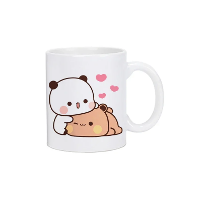 Bubu & Dudu Panda Bear Mug – Cute Ceramic Coffee & Milk Cup