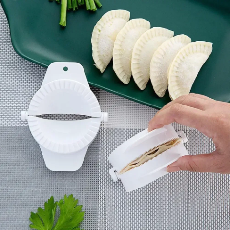 Plastic Dumpling Maker Mold – Hand Dough Press, DIY Ravioli & Pie Maker, Jiaozi Kitchen Tool
