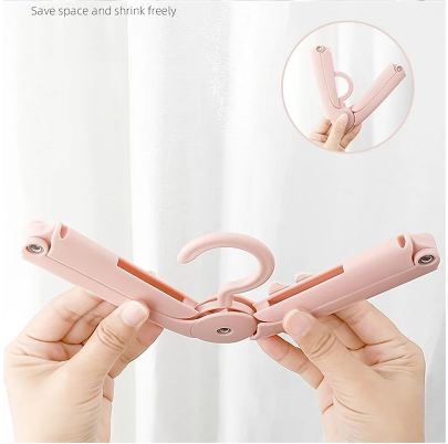 Travel Foldable Hangers – Portable, Windproof & Anti-Slip Drying Hangers for Travel and Business (Set of 1/3pcs)