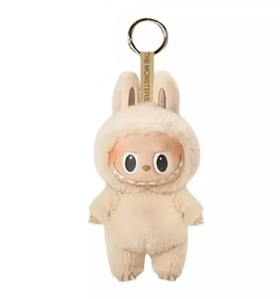 Cute Labubu V1 Mini Doll – 17cm Heart-to-Heart Edition | Keychain Accessory + Free Angel Gift
