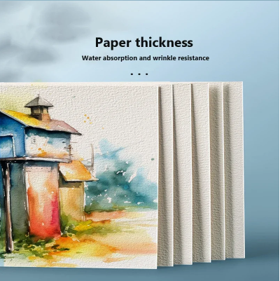 Watercolor Paper Set (25 sheets – square & round formats)