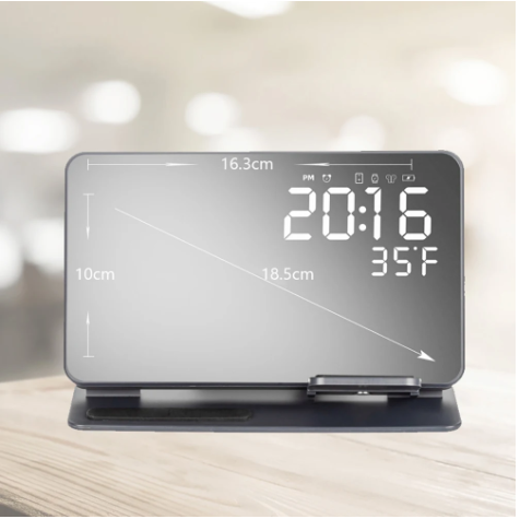 3‑in‑1 Wireless Charging Station w/ Clock Display – Fast-Charge Samsung Galaxy S24/S23/S22 + Watch 6/5 Pro + Earbuds