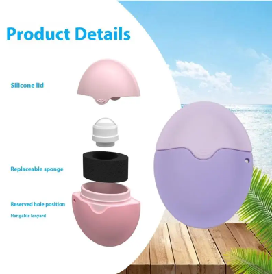 U2JD Friendly Suncream Applicator – Silicone Lotion Roll-On Sponge Applicator, Refillable for Kids, Adults & Families