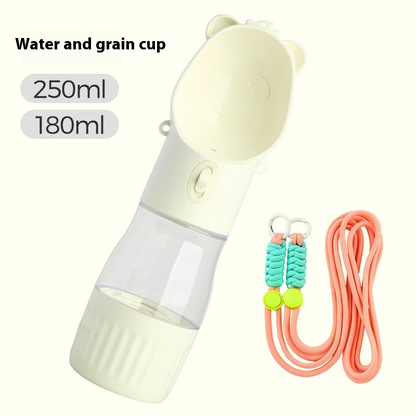 2-in-1 Portable Pet Water Bottle & Food Container