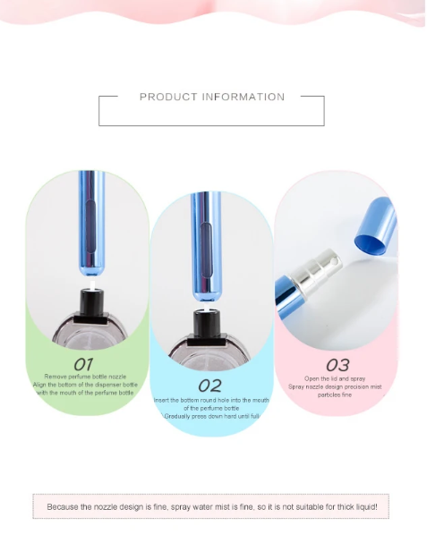 Portable Perfume Atomizer (Refillable)