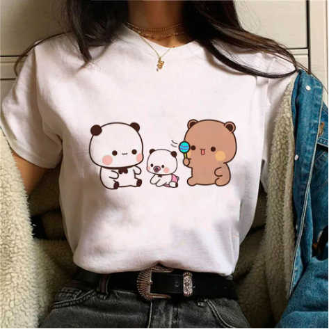 Bubu Dudu Comic Anime Tee – Funny Graphic T-Shirt for Women & Girls