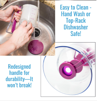 Hand-Held Pancake Cupcake Batter Dispenser – 900ml Manual Cream Dispenser for Cupcakes, Waffles, Muffins & Baking