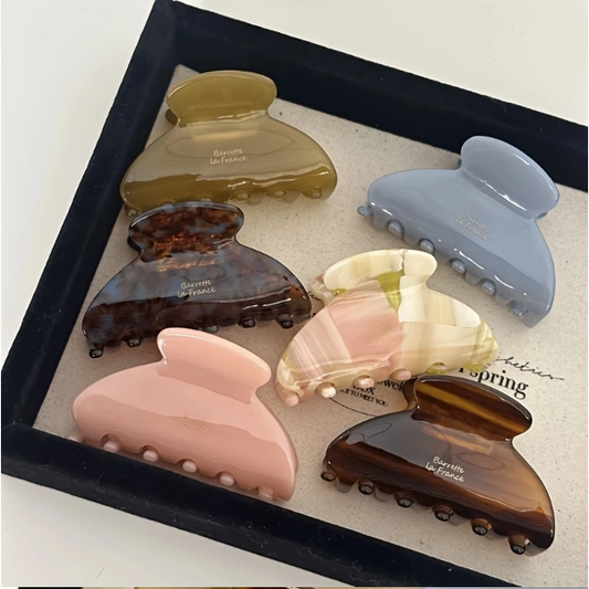 Elegant Medium Acetate Hair Claw – Stylish Shark Clip for Women