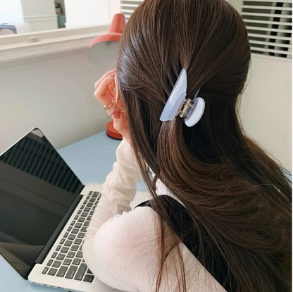 Elegant Medium Acetate Hair Claw – Stylish Shark Clip for Women