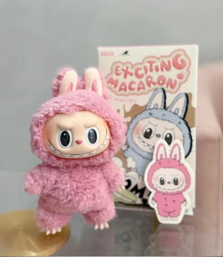 Cute Labubu V1 Mini Doll – 17cm Heart-to-Heart Edition | Keychain Accessory + Free Angel Gift