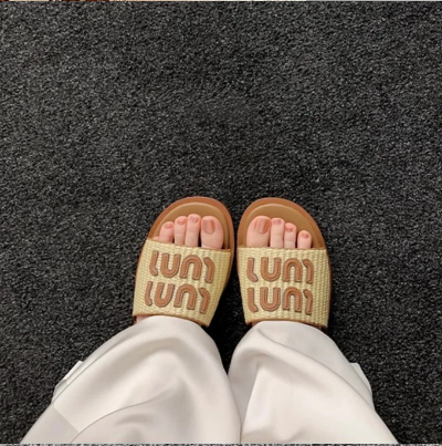 Woven Slide Sandals