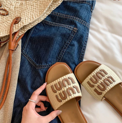 Woven Slide Sandals