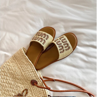 Woven Slide Sandals